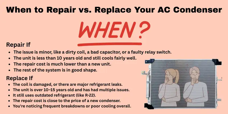 When to Repair vs. Replace Your AC Condenser